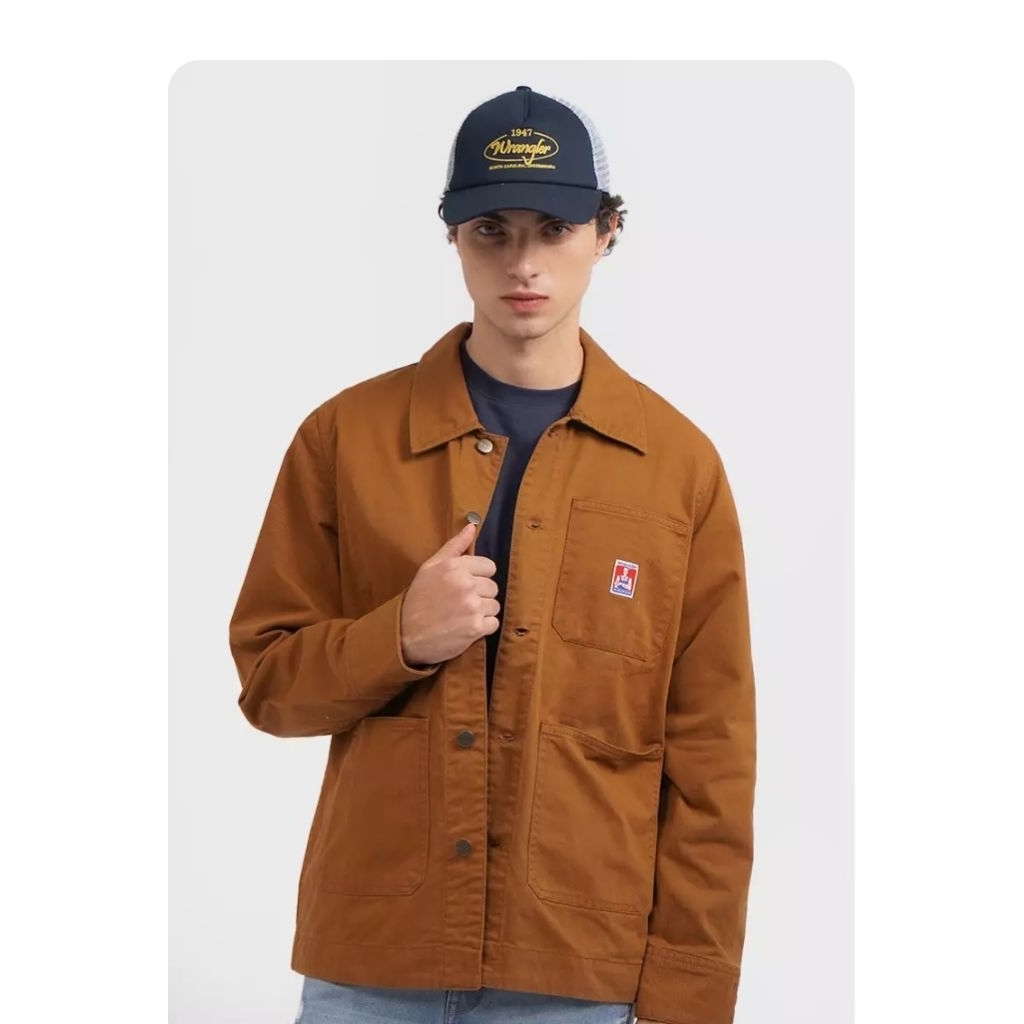 Jaket original Wrangler ABNER 01P25 BROWN