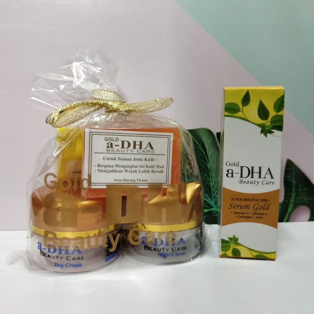 Paket A-Dha Gold+Serum Original Dengan Cream Dan Sabun