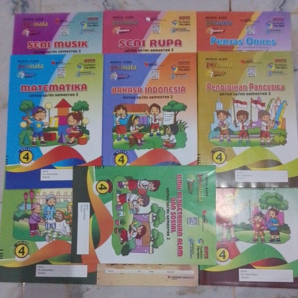BUKU LKS PERMATA KELAS 4 SD/MI SEMESTER 2 KURIKULUM MERDEKA TAHUN AJARAN 2025/2026
