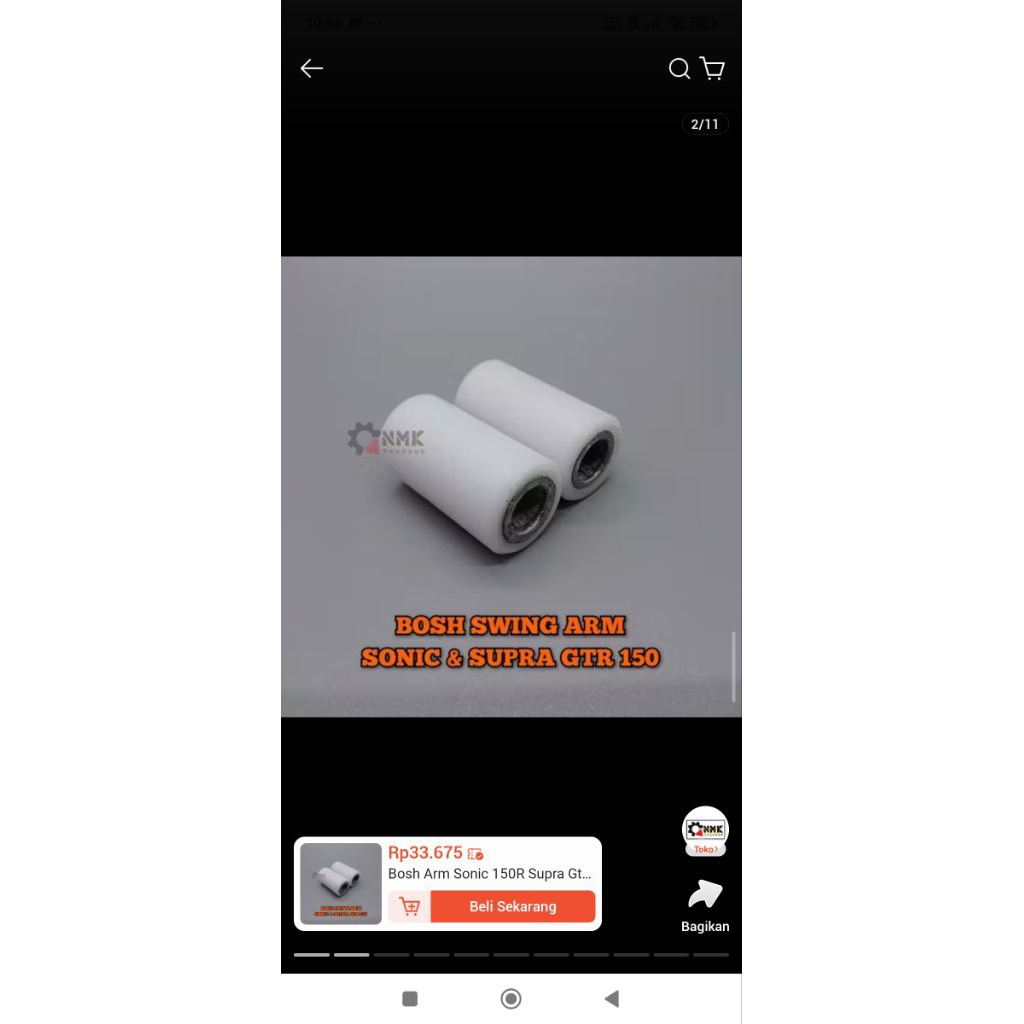 Bosh Arm Sonic 150R Supra Gtr 150 Bahan Teflon Pnp Swing Arm Original