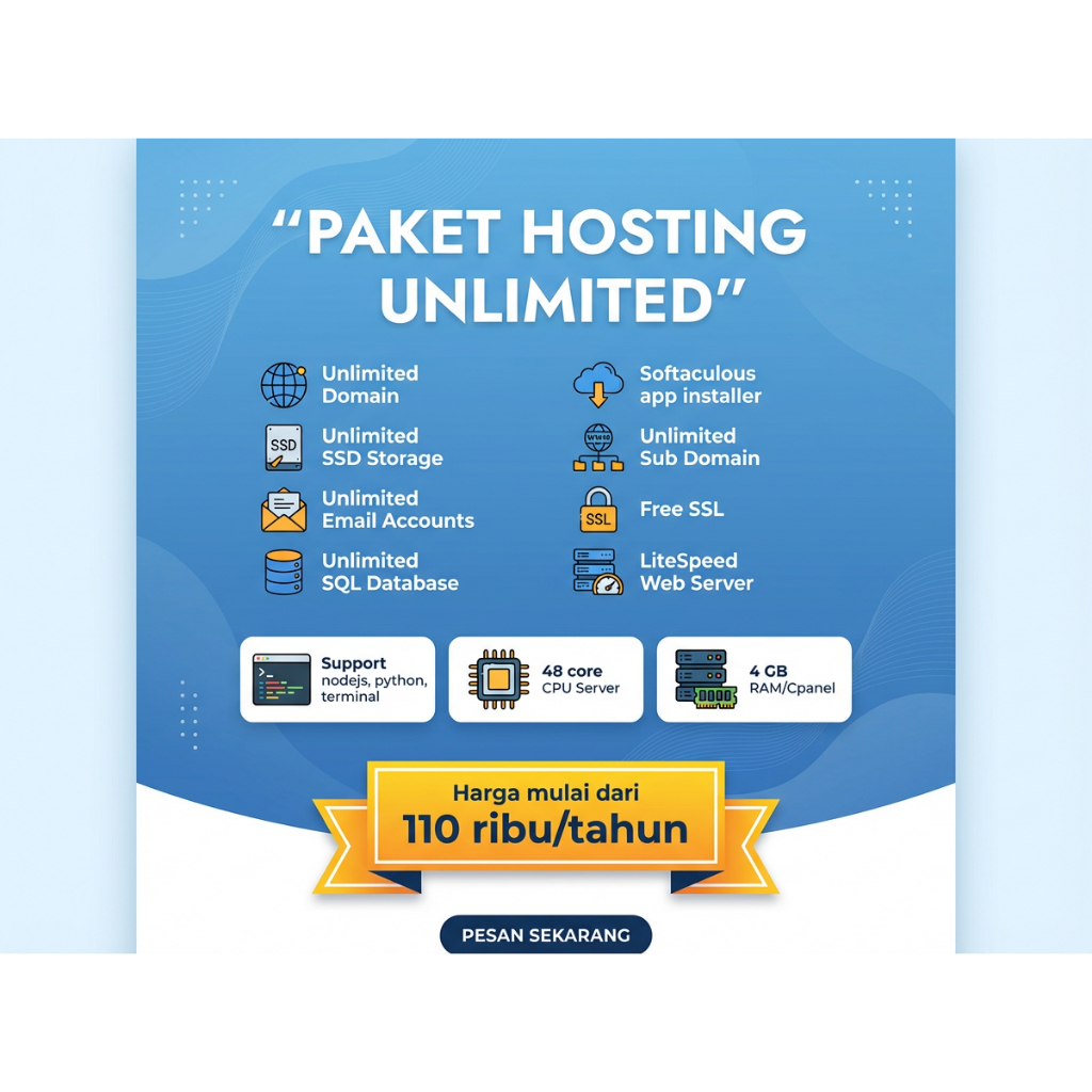 [PROMO] Rey Media Hosting - Web Hosting NVMe Premium Unlimited | Siap untuk Developer |