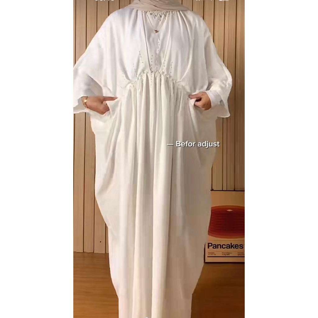 PL kaftan putih polos