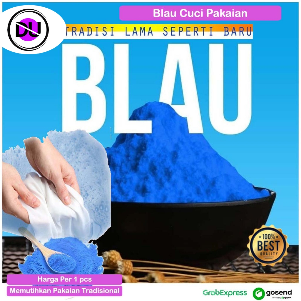 Blau Cuci Pemutih Pakaian Blao Pakaian Blau Bulao Pencerah Pakaian Putih Per Pcs Belau Cuci Bubuk Bl