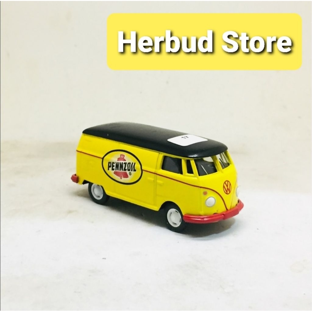 Greenlight VW Volkswagen Panel Van German Edition Pennzoil Yellow Kuning not HW Hot Wheels Hotwheels