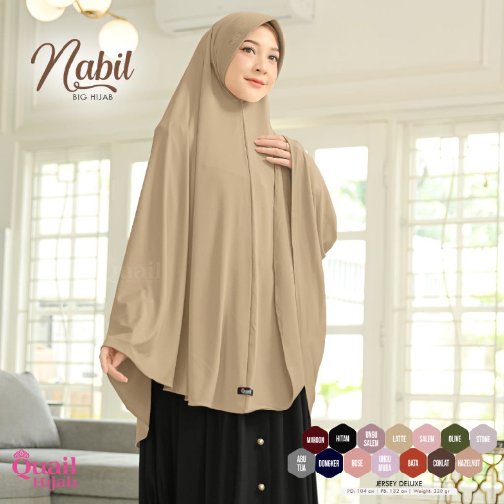 NABIL HIJAB JUMBO ORI QUAIL HIJAB