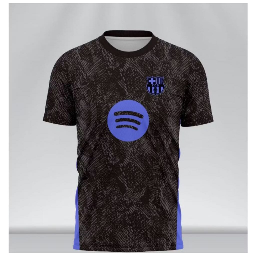 JERSEY BARCA PRE MATCH 2025/2026 BLACK GRATIS NAMA DAN NOMOR PUNGGUNG