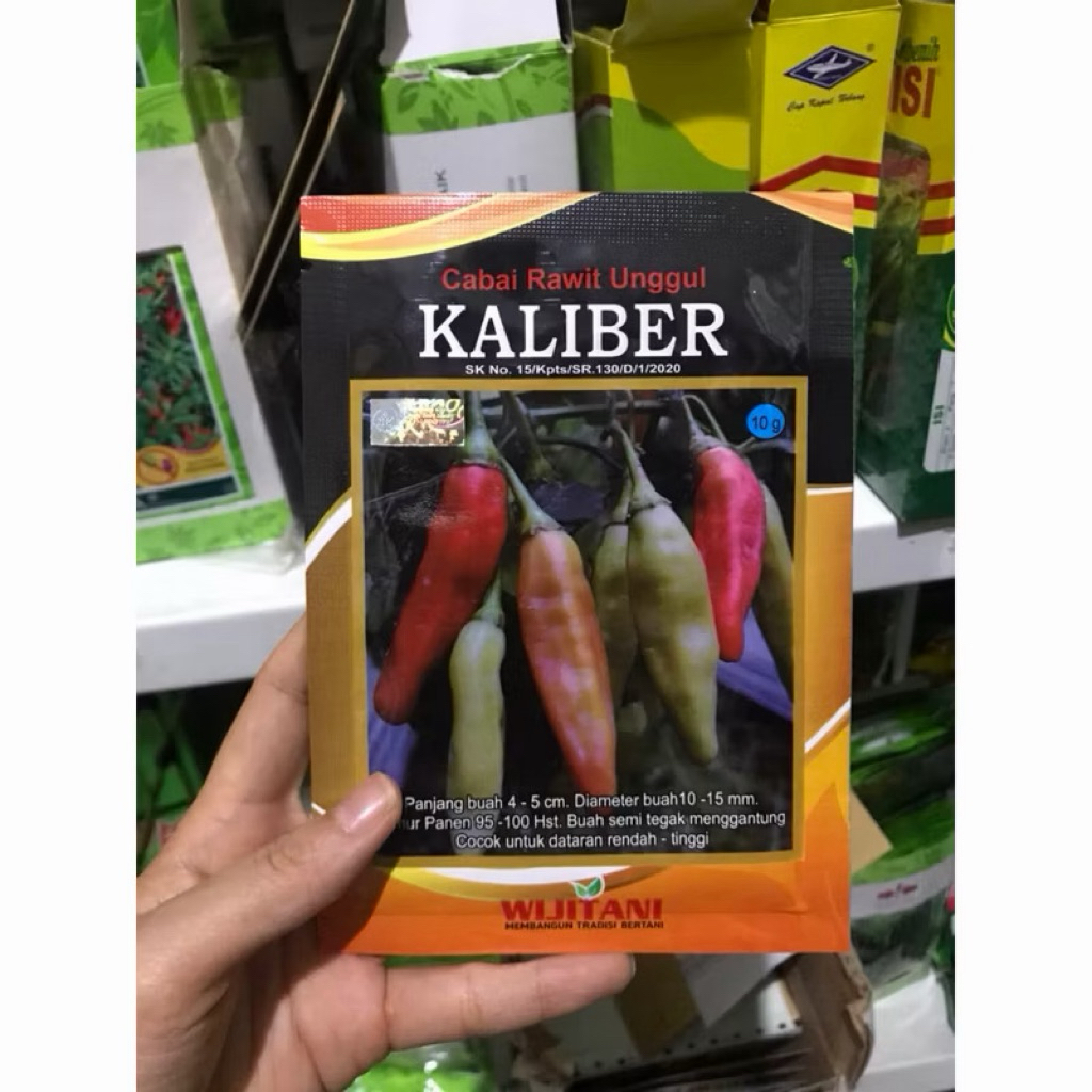 Benih cabe KALIBER 10 gram benih cabai unggul kaliber dari wiji tani