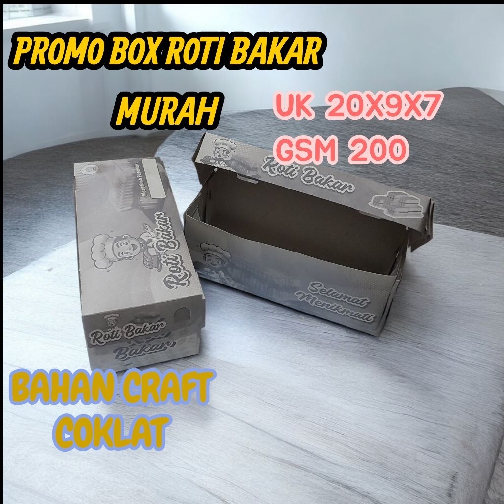 PROMO DUS ROTI BAKAR UK 20X9X7// KOTAK ROTI BAKAR// KEMASAN ROTI BAKAR//DUS ROTI PANGGANG MURAH
