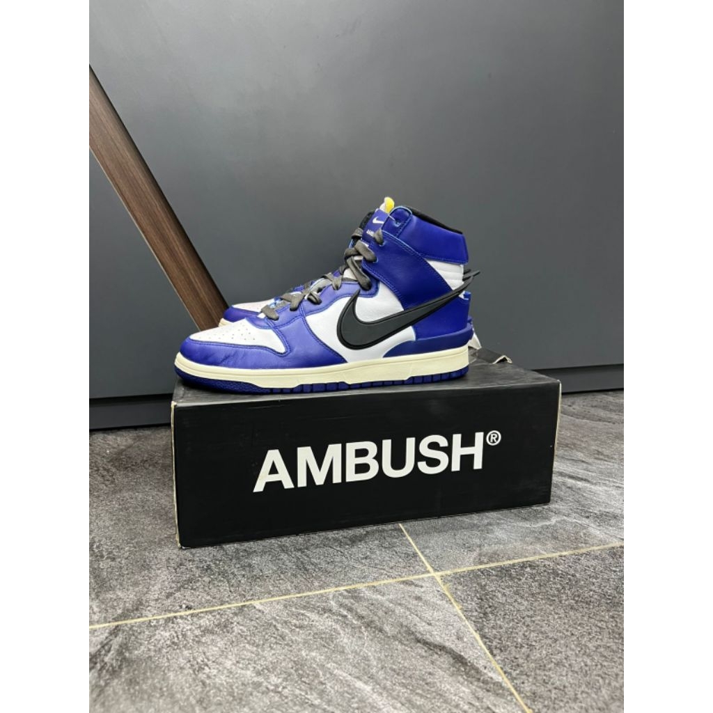 NIke Dunk High AMBUSH Deep Royal 100% Original
