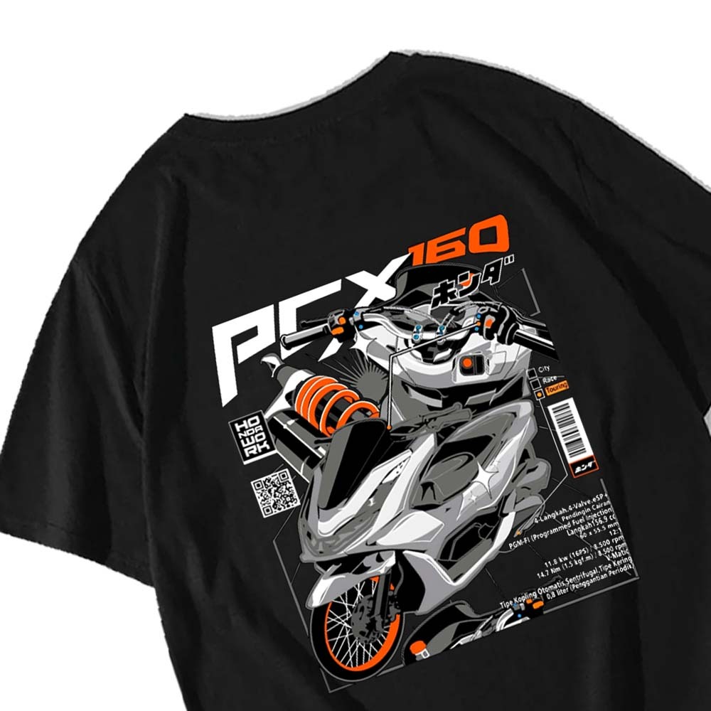 KHAOSANT Kaos Modifikasi PCX 160 Honda Otomotif