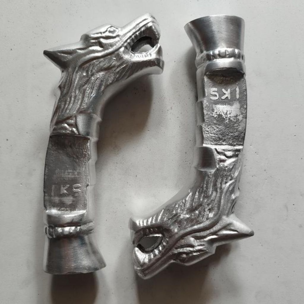 Mentahan dural ukir naga gagang pegangan Aksesoris golok murah tipe02