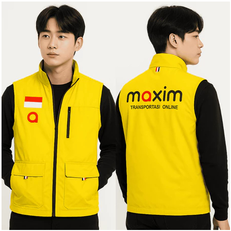 Rompi Driver MAXIM | Rompi Vest Ojol MAXIM | Jaket  MAXIM Original
