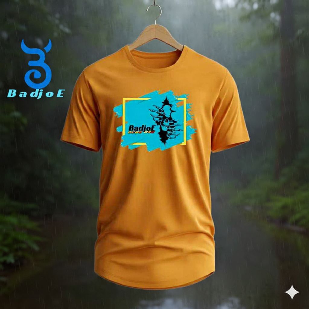 kaos pria distro Baju pria Original Badjoe_casual Katun Combed 24s TeBal (Sablon)