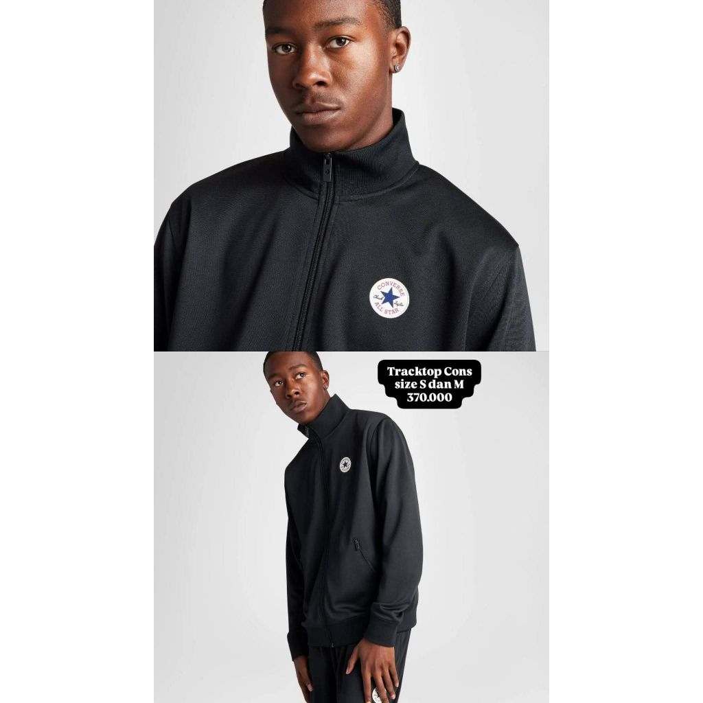 Jacket Tractop Converse Black Original Resmi