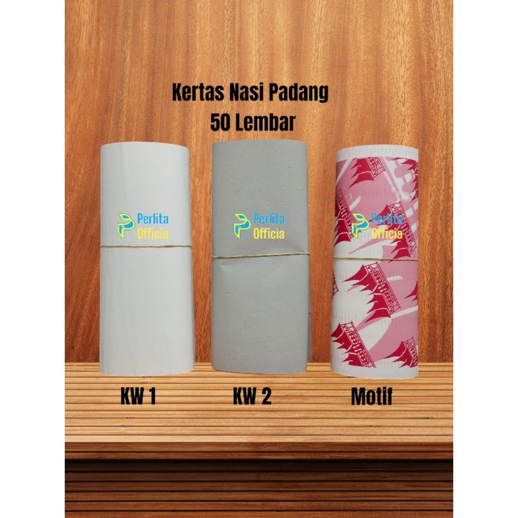Kertas Nasi Padang,Pembungkus Nasi Padang isi 50 Lembar