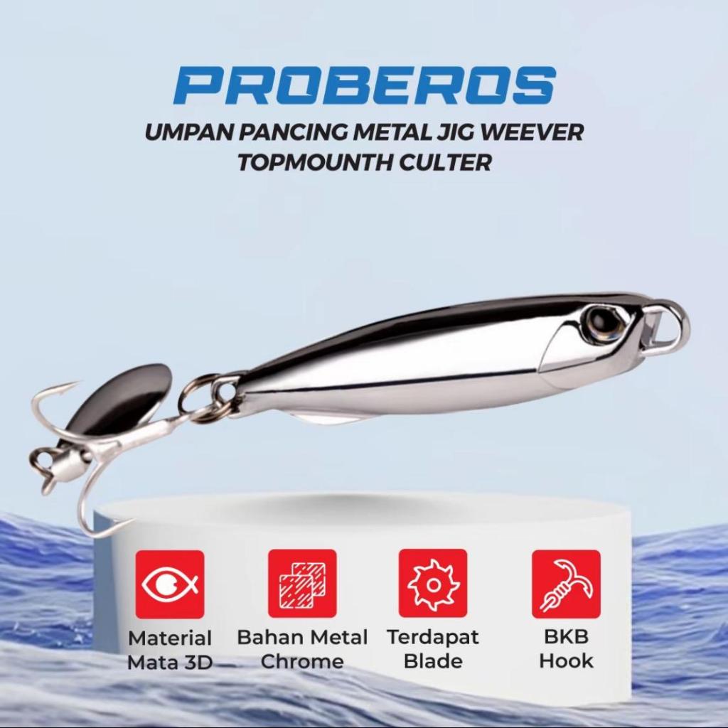 PROBEROS Umpan Metal Jig Weever Topmouth Culter MJ027 / Metal Jig Proberos