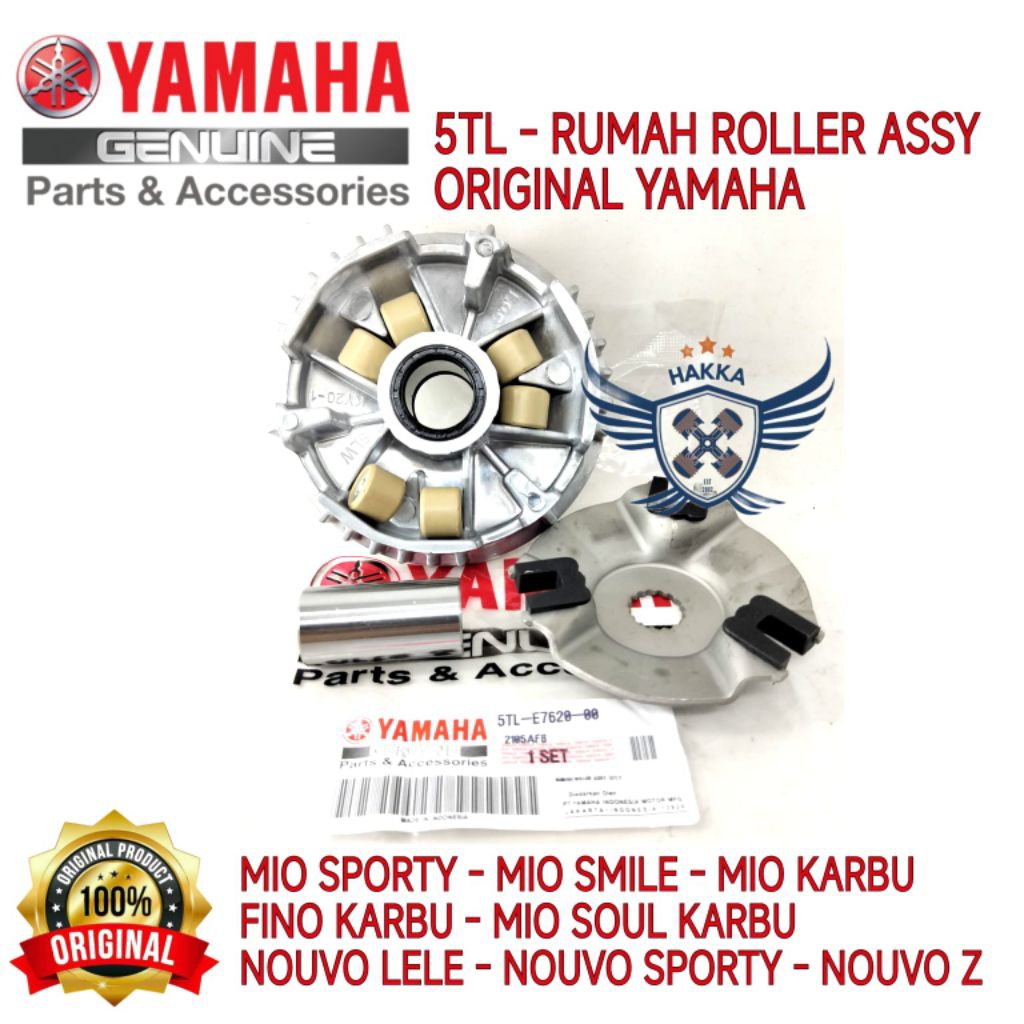 5TL RUMAH ROLLER ASSY ASLI YAMAHA MIO KARBU, RUMAH ROLLER ASSY ASLI YAMAHA MIO SPORTY, RUMAH ROLLER 