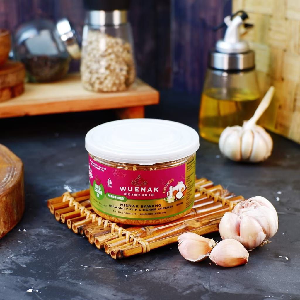 Minyak Bawang Putih Cincang Goreng Kating Wuenak 190 Gram