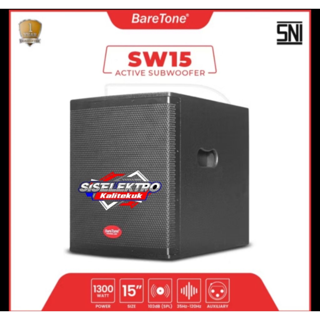 Baretone speaker aktif subwoofer Baretone SW15 15 inch subwoofer aktif