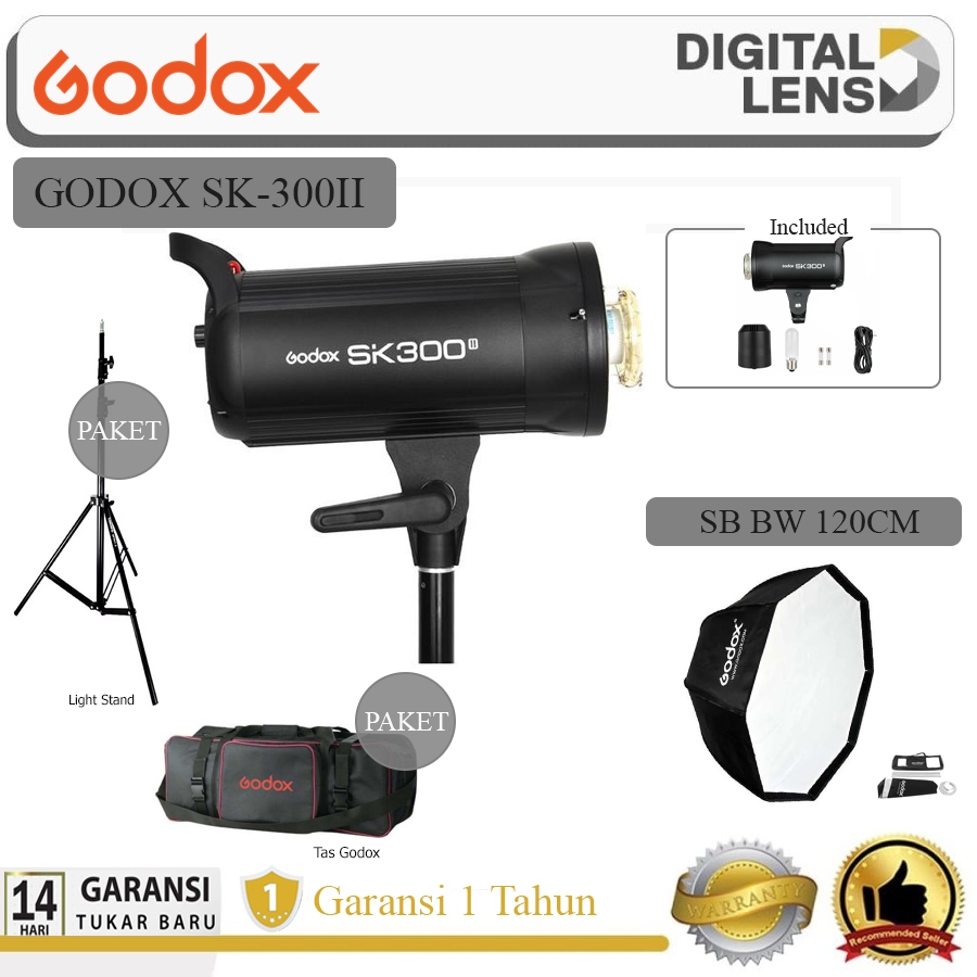 Paket Godox SK300II SK300 II Original