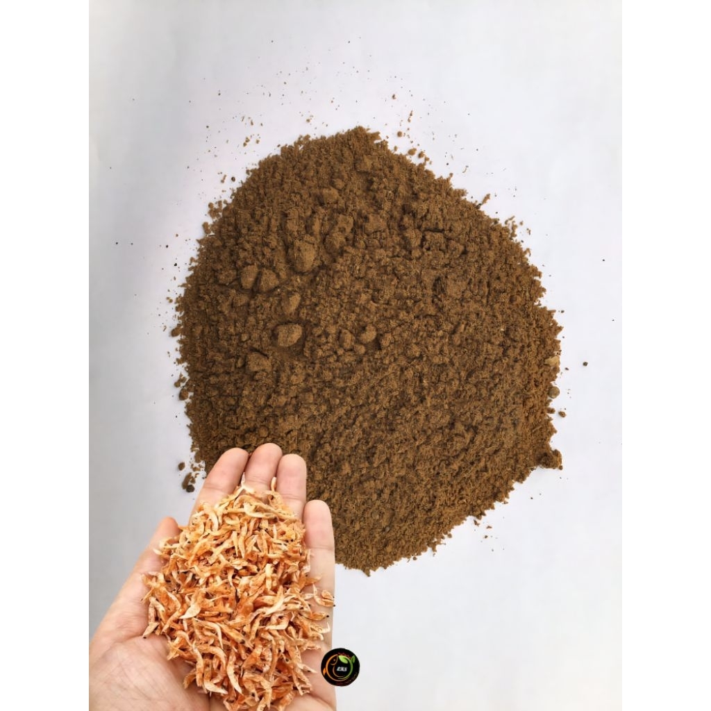 Serbuk pelet udang pakan ikan umpan mancing burayak unggas