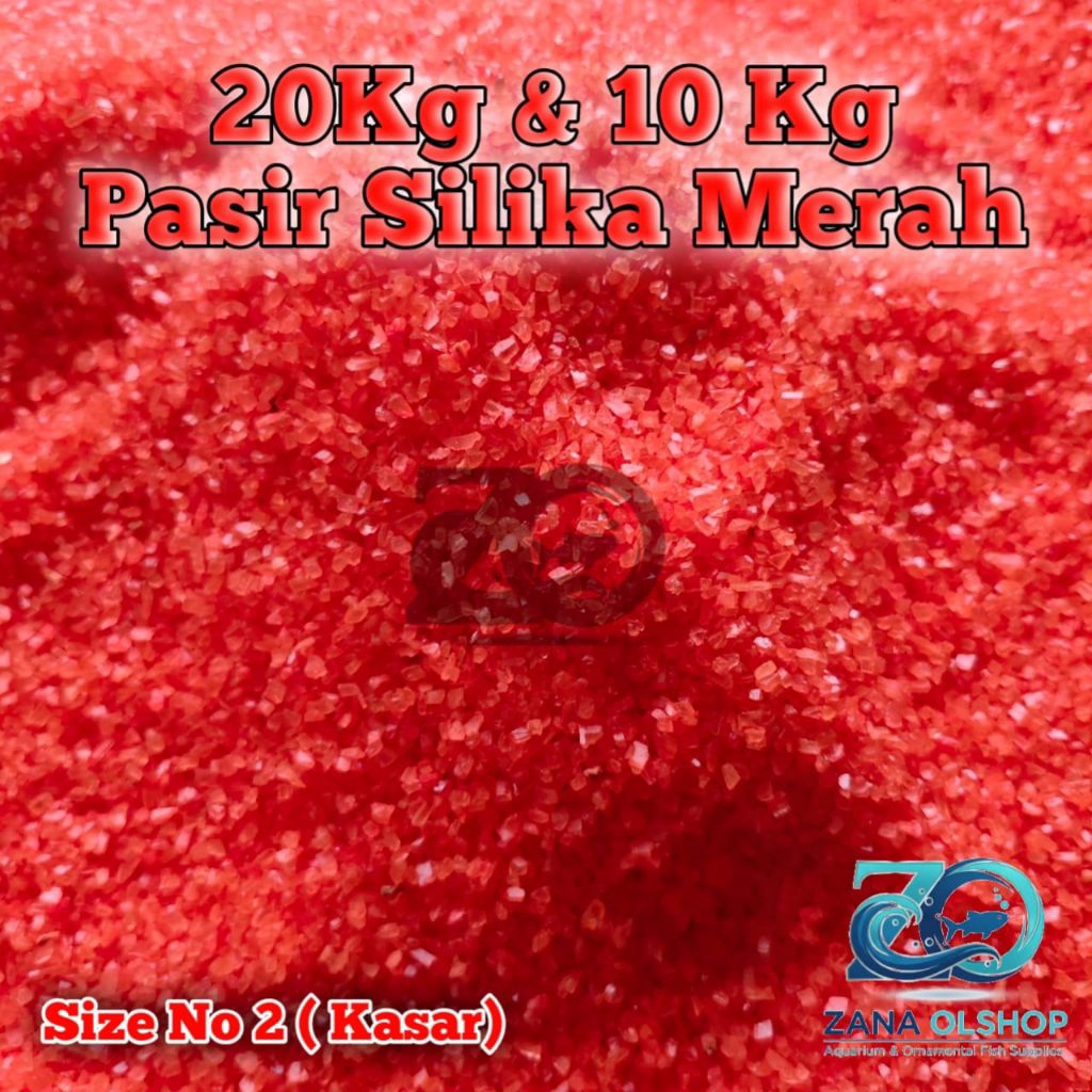 20kg&10kg Pasir Silika Merah Pasir Dekorasi Aquarium Aquascape Dan Taman
