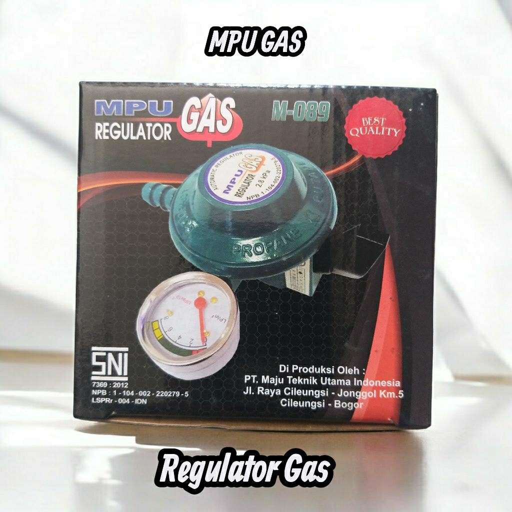 MPU Gas M-089 Regulator Gas Otomatis+Meter SNI