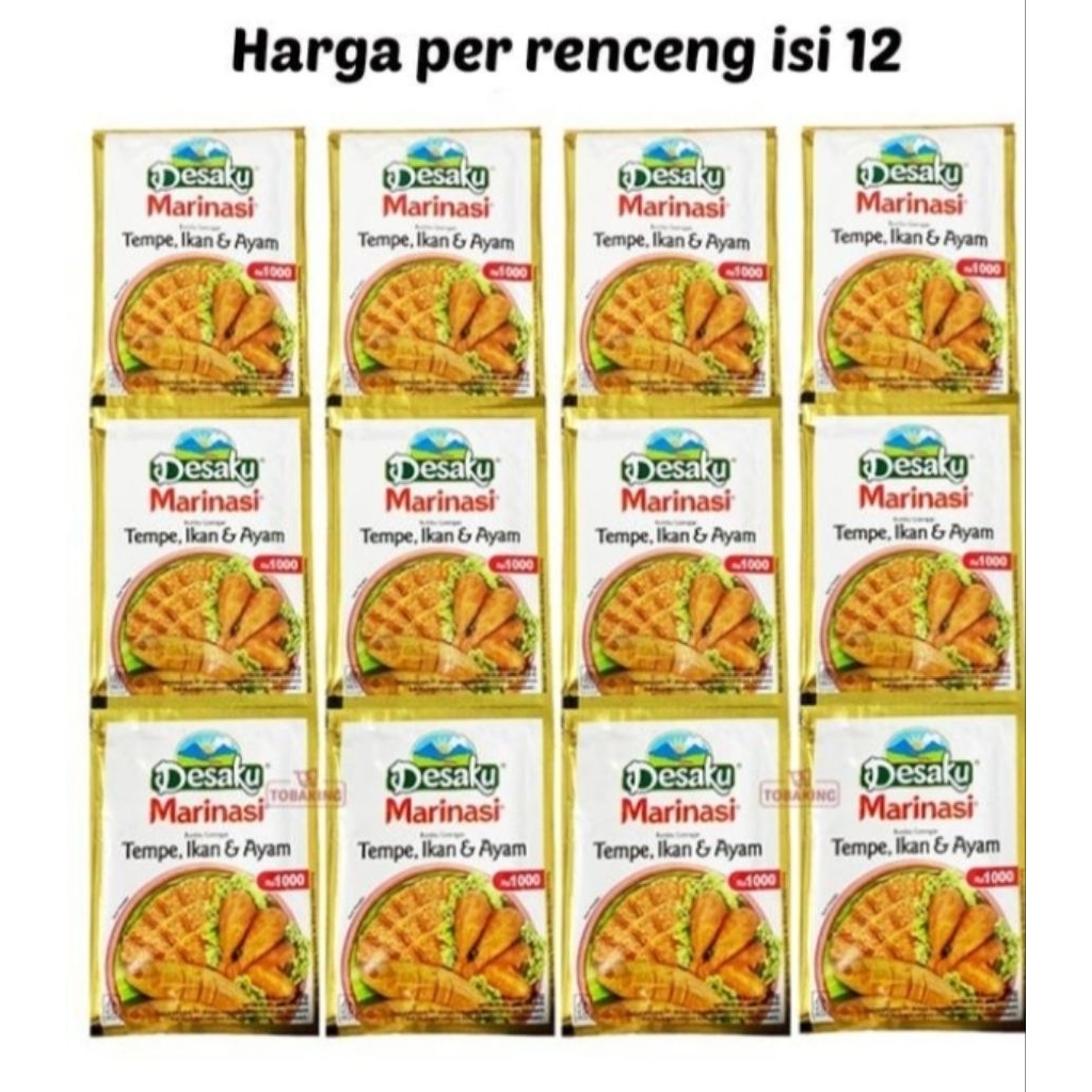 desaku marinasi tempe ikan rentengan