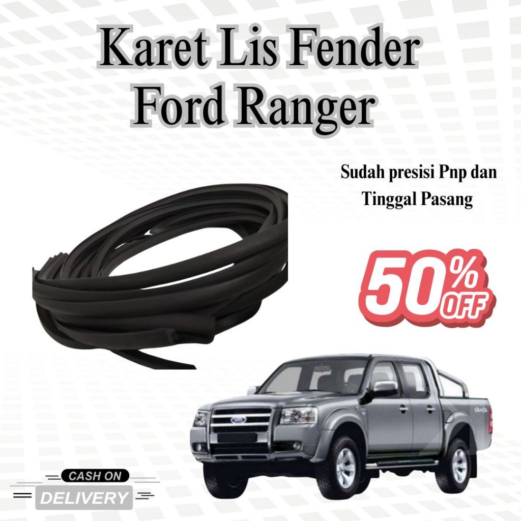 Karet Lis Fender Ford Ranger – Fender Moulding Rubber / List Fender
