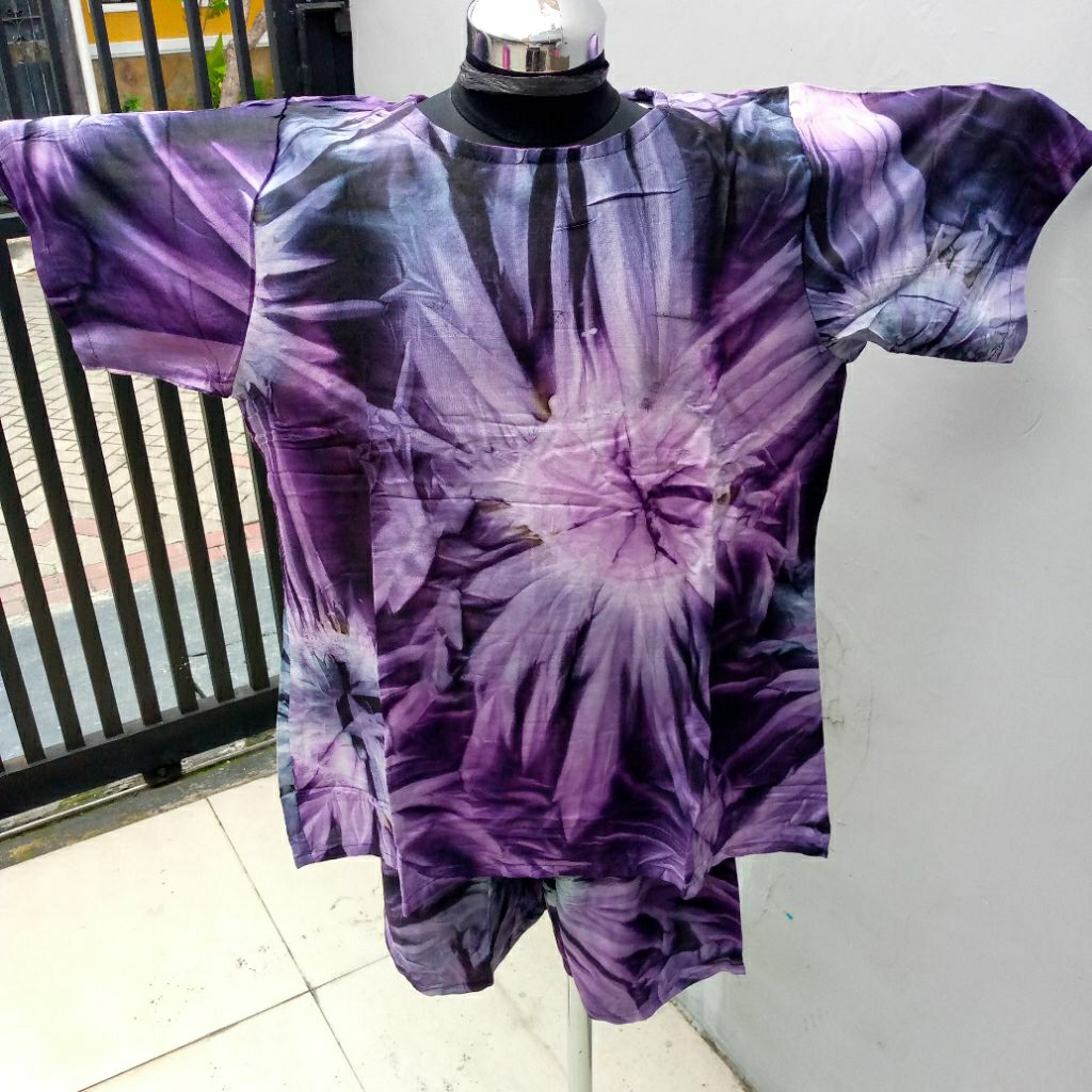 Setelan/One Set Pendek Rayon Wanita Halus Sejuk Merek Asmoro