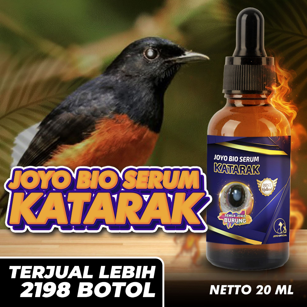 OBAT KATARAK BURUNG | MATA NITIK PUTIH | MATA KATARAK BURUNG | BIO SERUM KATARAK 20 ML