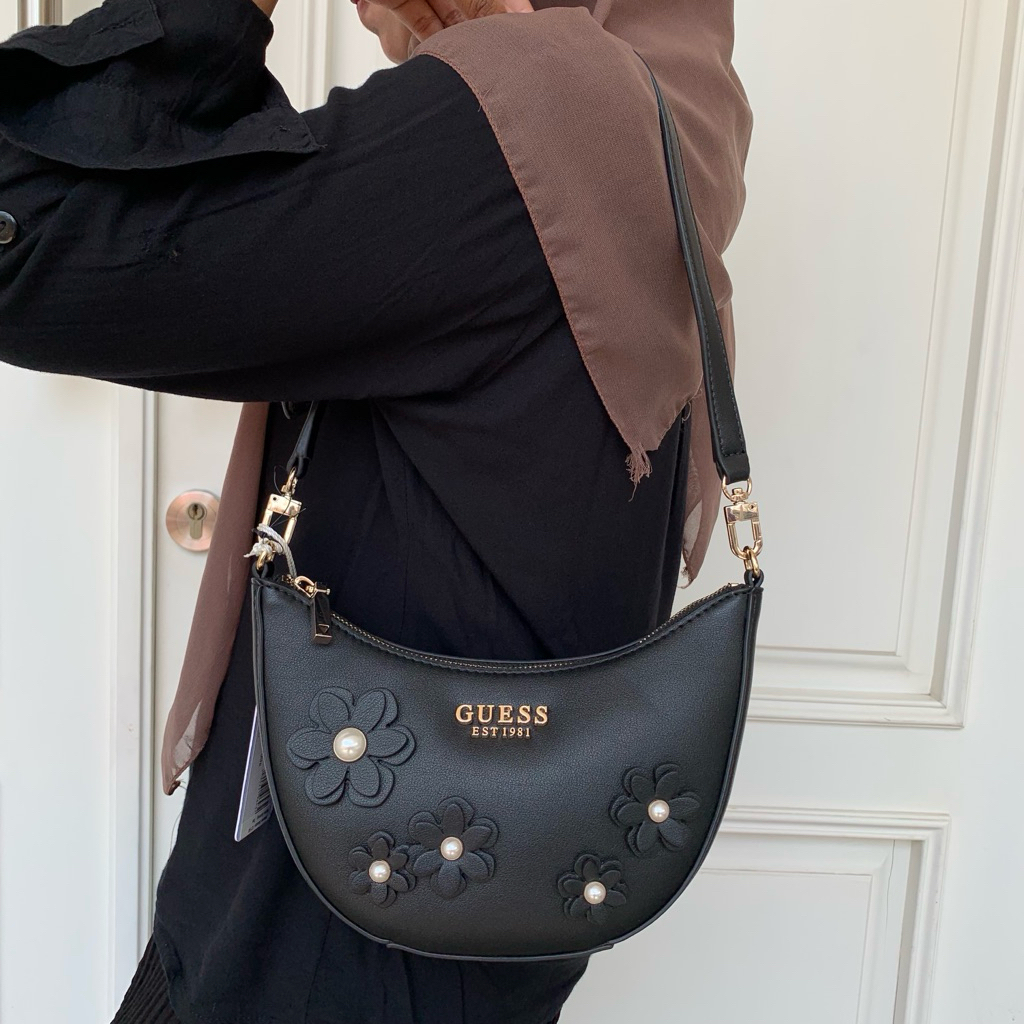 READY ORIGINAL GUESS ZARIA MINI TOP ZIP SHOULDER ORIGINAL SALE TAS  TOP HANDLE SATCHEL WANITA