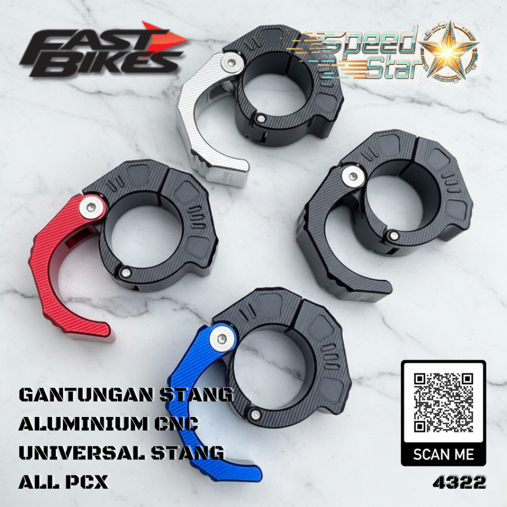 Gantungan Barang Motor PCX 150 PCX 160 Gantungan Stang Jepit Gantungan Helm Stang Bahan CNC