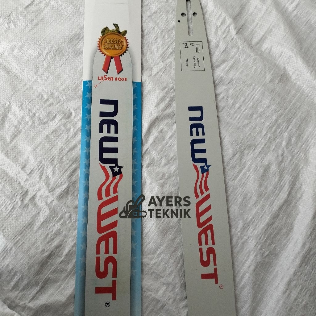 GUIDE BAR 24 INCH NEW WEST BAR CHAINSAW / SENSO NEW WEST ORIGINAL