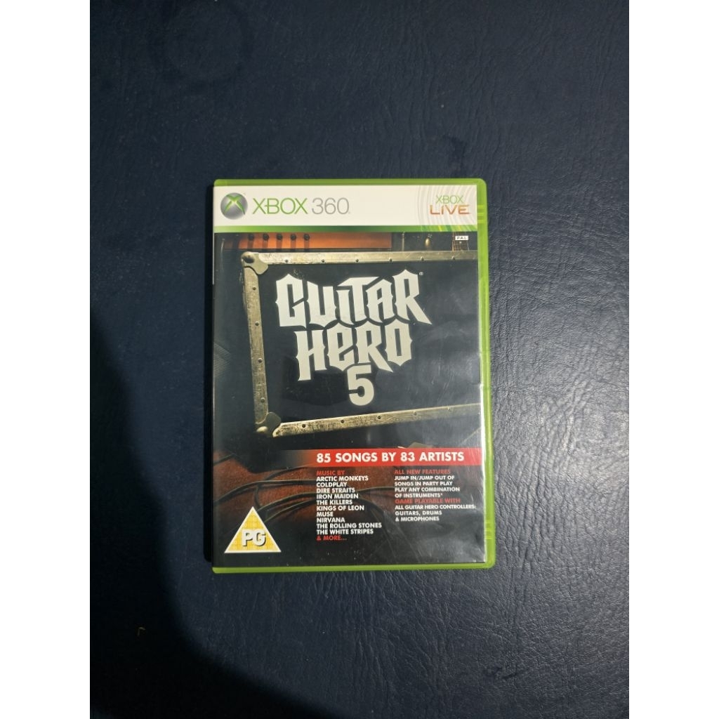 XBOX 360 Games Guitar Hero 5 BD Kaset Game Ori Original