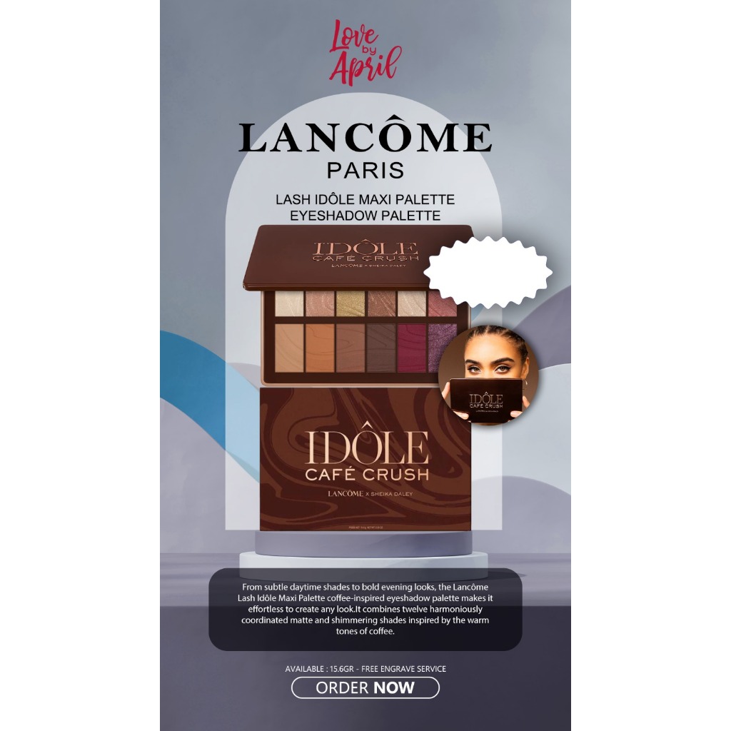 Lancome I Idole Cafe Crush Eyeshadow Pallete With Box