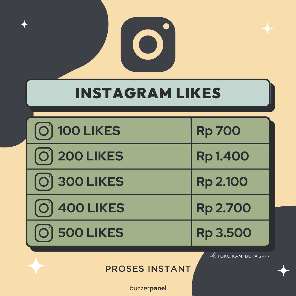 Jasa Tambah Likes IG reels non indo permanen non drop Like Instagram - Buzzerpanel