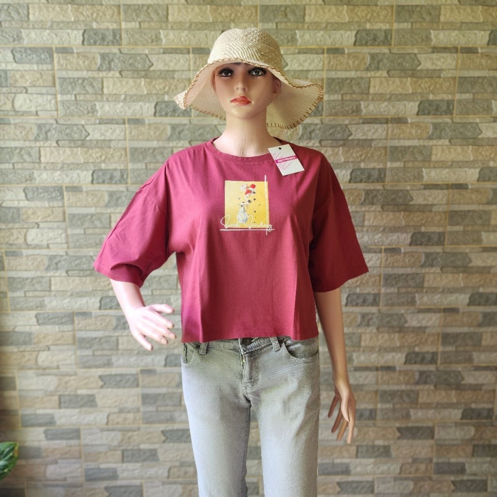 Kemeja Atasan Wanita Blouse NINETY DEGREES LOGO JEANS