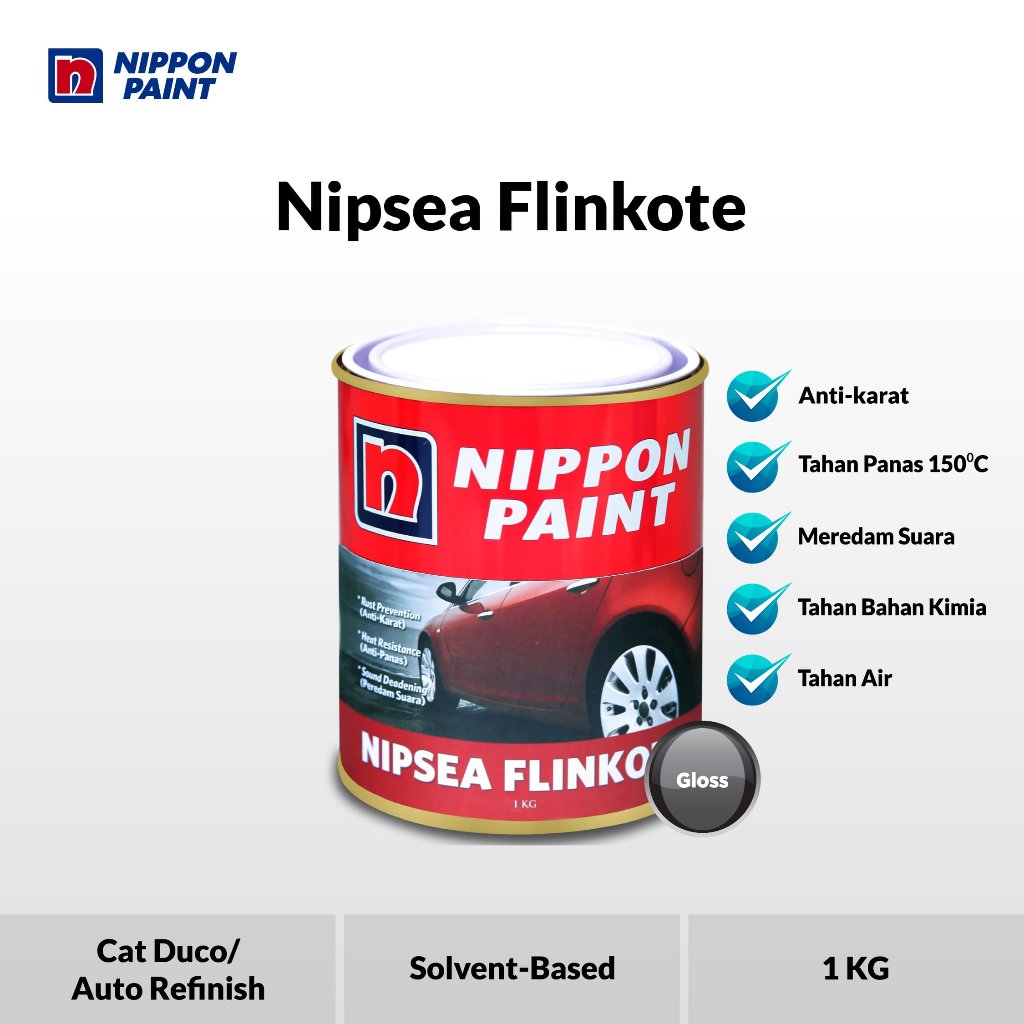 Nippon Paint - Nippon Nipsea Flinkote -1kg- Cat Besi Anti-Karat