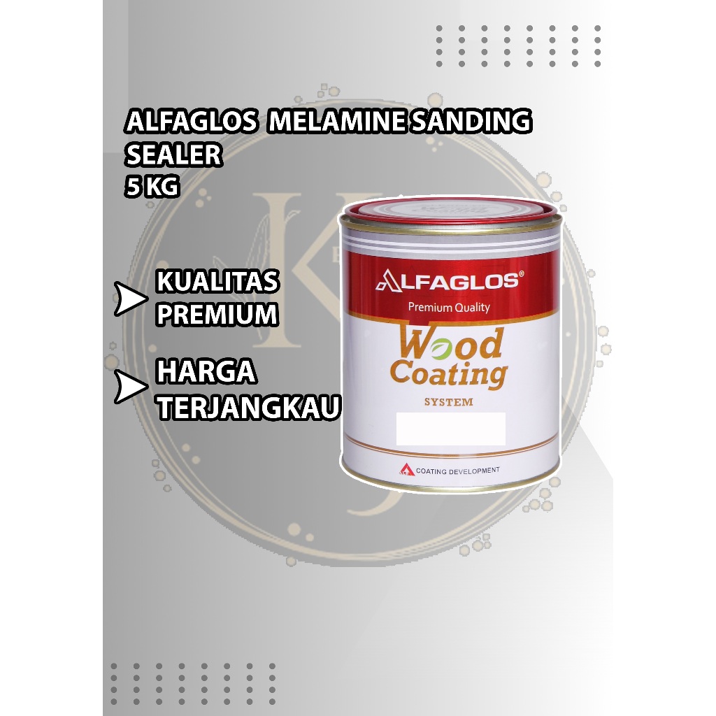 Melamine Sanding Sealer Alfaglos 5kg (GALON)  Berkualitas melamine murah