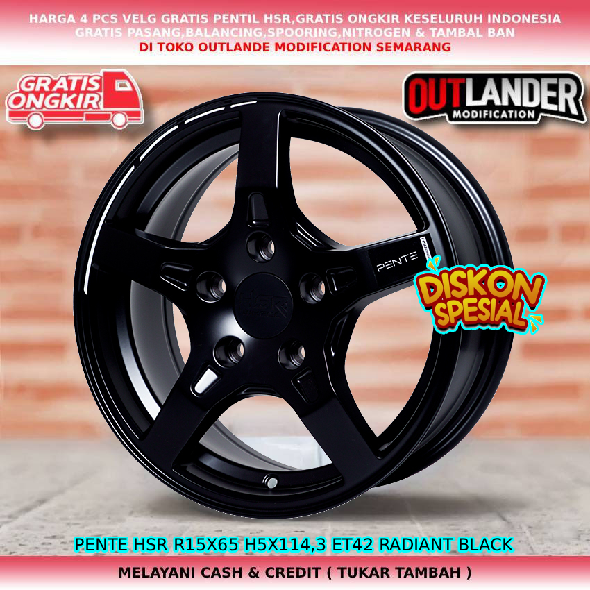 velg ring15 palang 5 untuk mobil CHR Cresida Estima Harier Hilux Single dll hjsr pente ring15