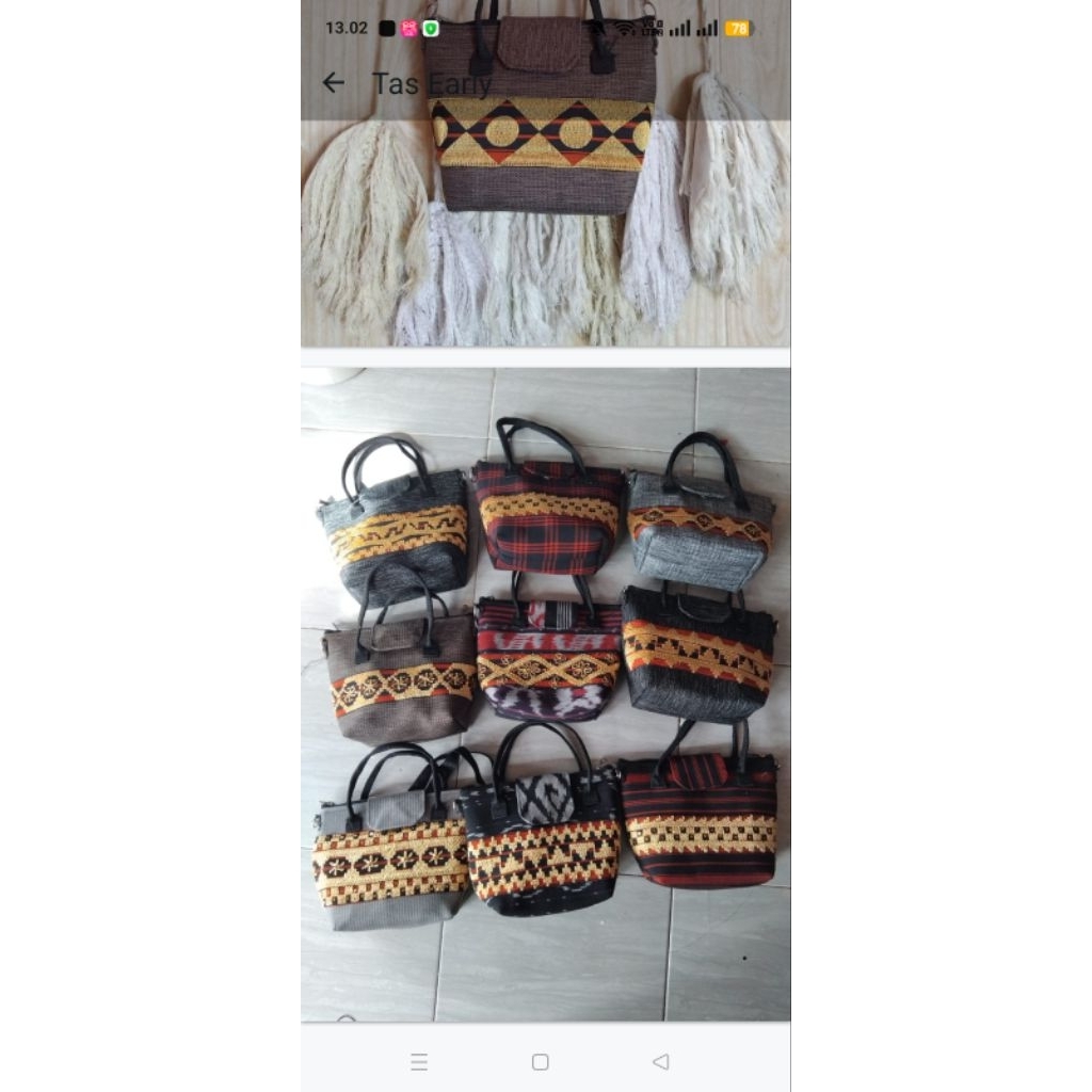 tas selempang tapis