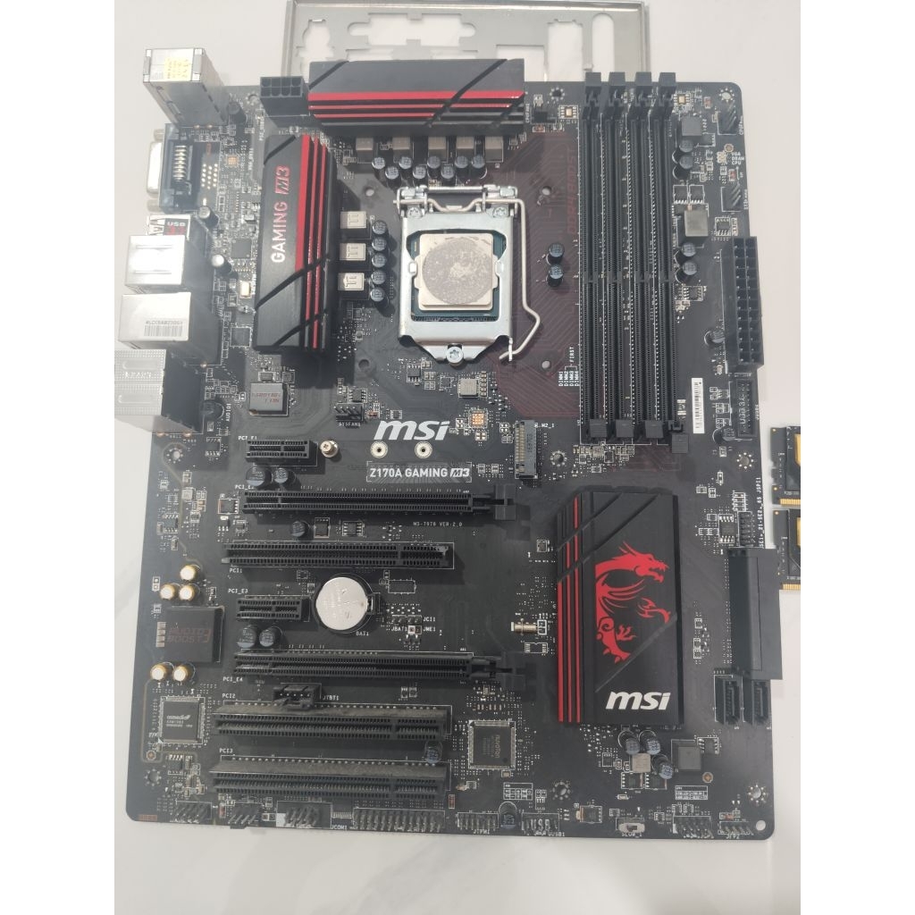 PAKET MOBO MSI Z170A GAMING + I7 6700K + DDR4 16GB