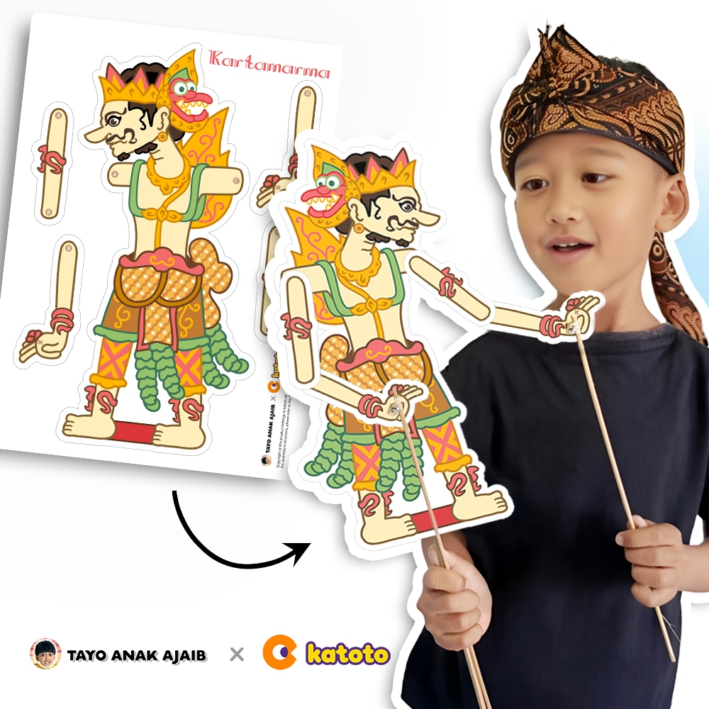 Wayang Kurawa Kertas TAYO x KATOTO Kerajinan Tangan Kreatif Aktivitas Edukatif Seni Edukasi Budaya T