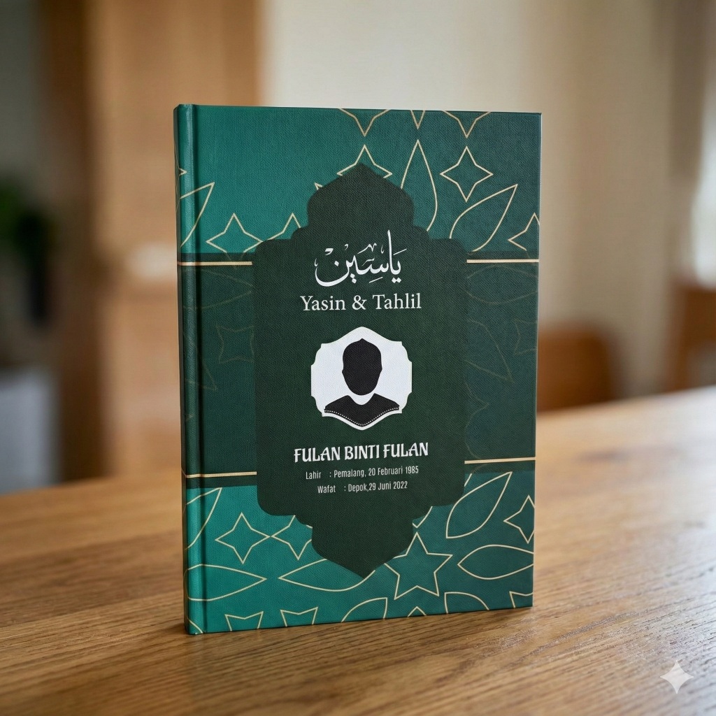 Sari Murni Jakarta - Buku Yasin dan Tahlil Custom Foto Arab Latin Terjemah Hardcover 128 Halaman