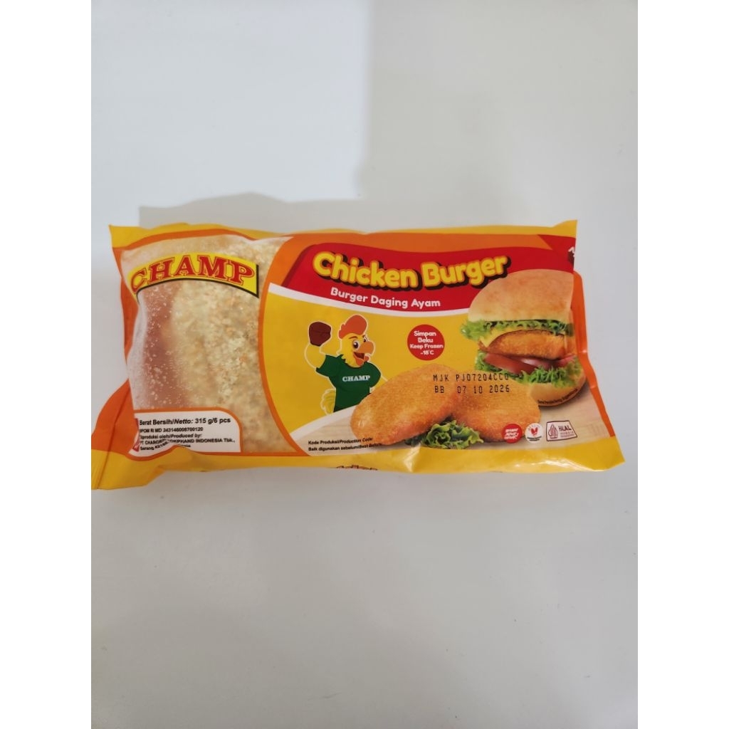 champ chicken burger