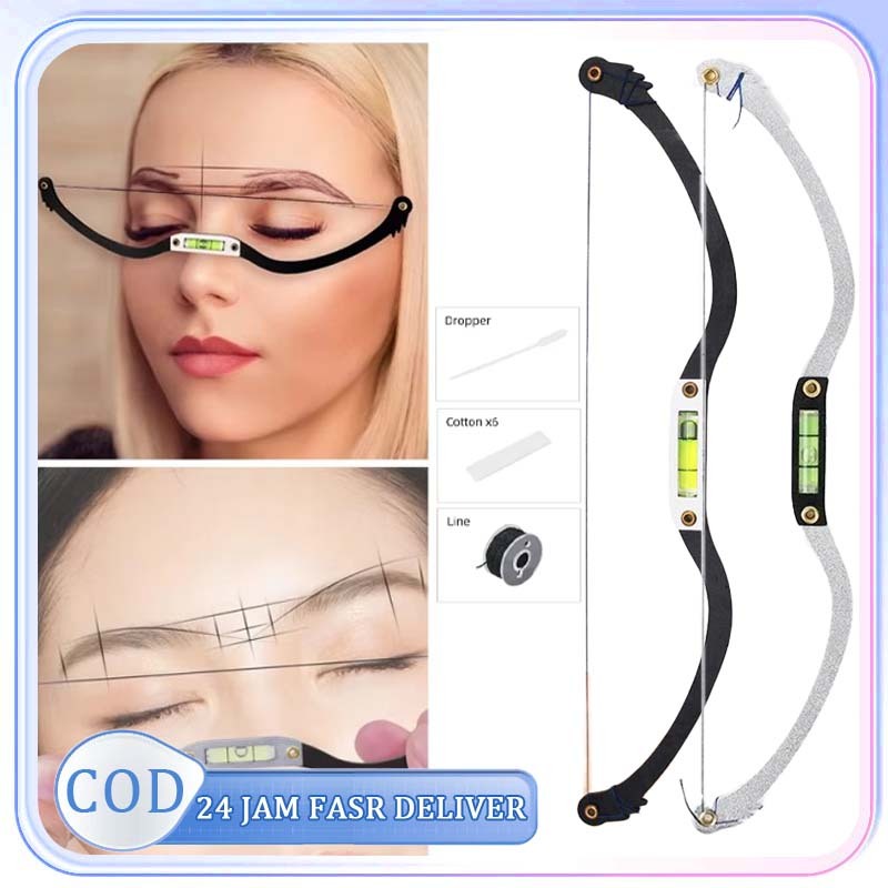 Penggaris Alis Cetakan Alis Alat Buat Alis Penggaris Alis Membentuk Horizontal Bead Mapping Ruller