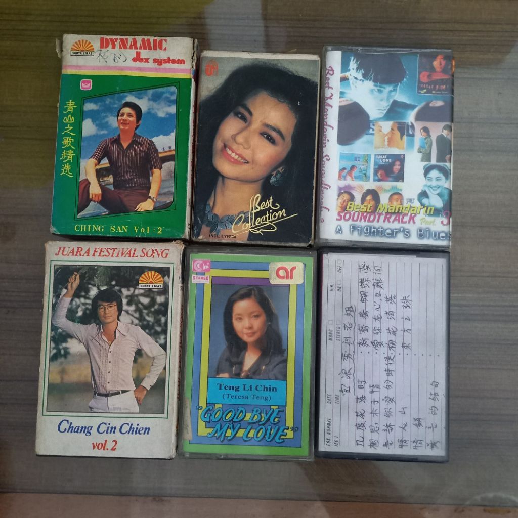 Kaset Pita Koleksi Lagu Mandarin / Cassette Tape Kumpulan Lagu Mandarin / Lagu-Lagu Mandarin Lawas /