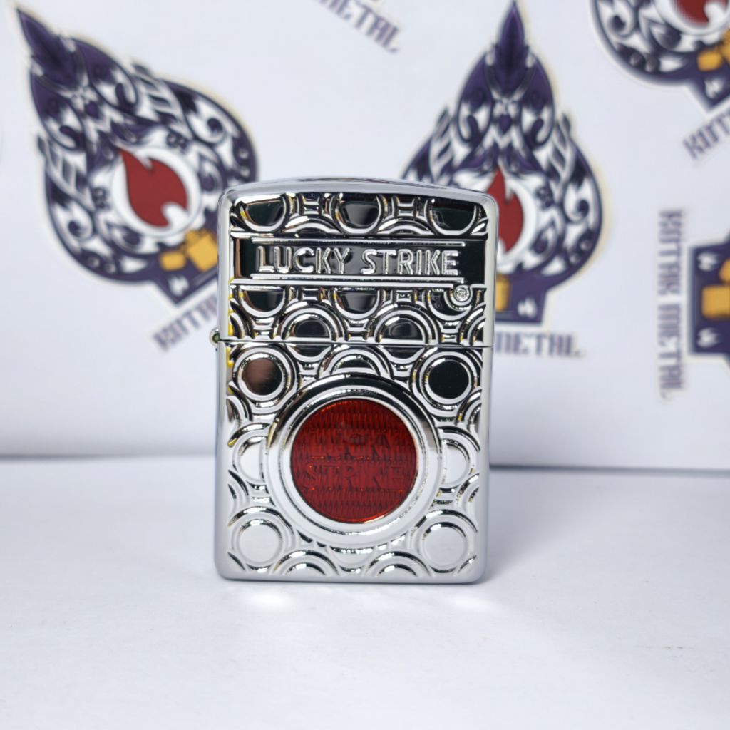 ZIPPO ARMOR CASE LUCKY STRIKE TAHUN 2012