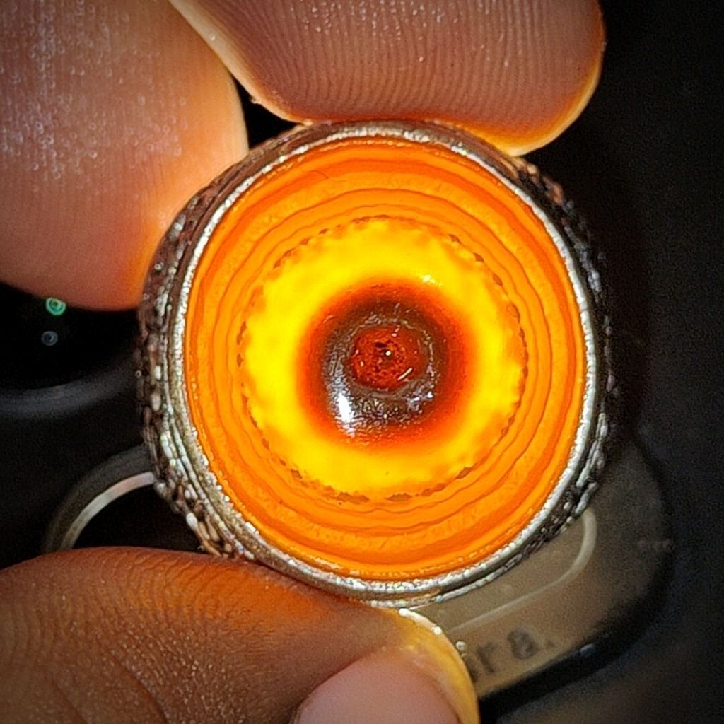 akik sulaiman madu pamor puser top quality